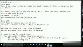 How to create harmful virus for PC [upl. by Gnuj]