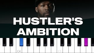 50 Cent  Hustlers Ambition piano tutorial [upl. by Irrol]