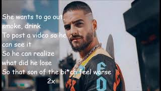 Maluma  HP letraenglish lyrics [upl. by Barbara-Anne]