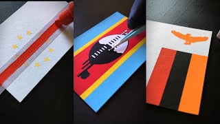 African Flags Drawing Collection 🌍 Part 2 [upl. by Attezi]