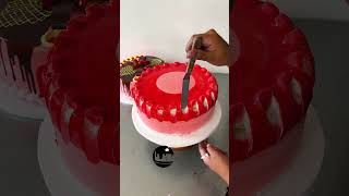 tutorial para decorar torta con jalea y chocolate [upl. by Windy]