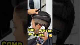 COMB OVER 🪮DROP FADE HAIRCUT TUTORIAL‼️💈😮‍💨🌪️ For Beginner Barbers 📚 diy tutorial hair yt [upl. by Zug700]