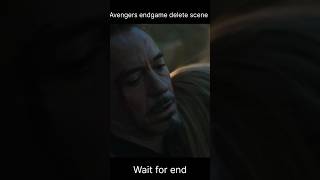 Avenger end game delete scene😦youtubeshorts marvel [upl. by Mairhpe]