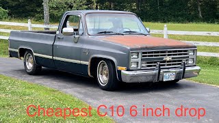 Lowering a c10 6 inches on the cheap [upl. by Yblek]