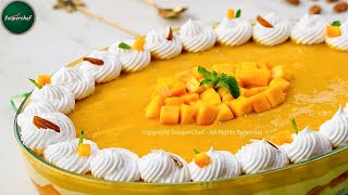 Mango Dessert Creamy Mango Delight Recipe by SooperChef [upl. by Animrac]