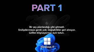 Windows 11 Güncelleme sorunu PART 1 [upl. by Olivann]