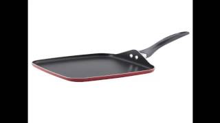 Farberware Dishwasher Safe Nonstick Aluminum 11Inch Square Griddle Red [upl. by Eey79]