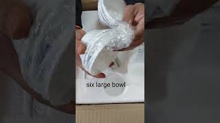 Borosil dinner set 35 pieces amazon unboxing demo ytshorts shorts [upl. by Letsirc]