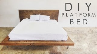 DIY Modern Platform Bed  Modern Builds EP 47 [upl. by Twitt497]