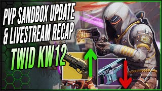 PvP Sandbox UPDATE Livestream RECAP amp mehr  Destiny 2  Lightfall [upl. by Ekihc]