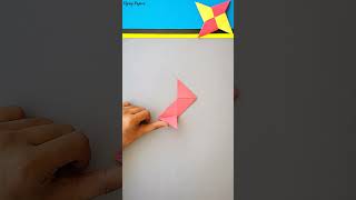 How to make Ninja Star  Easy ninja star launcher  jet thrower  Best paper launching toy [upl. by Ahselrak]