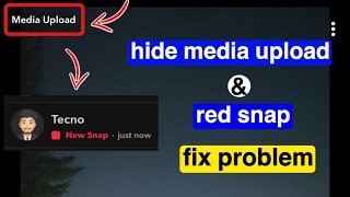 How to Remove Snapchat Media Upload Problem amp send red snap streak [upl. by Ahsiekat]