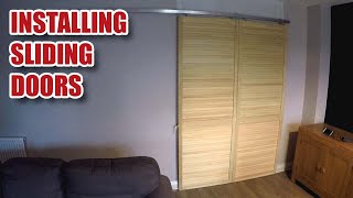 Im Installing Louvred Sliding Doors using Herkules Door Gear [upl. by Ynoble]