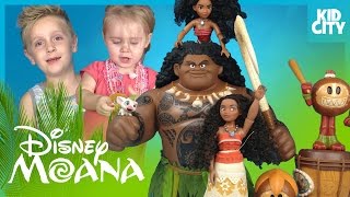 Disney Moana Movie Toys Unboxing by KIDCITY [upl. by Aneekat]