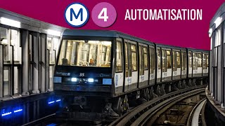 Video Metro  Premiers métros automatiques sur la ligne 4 du métro de Paris [upl. by Htederem]