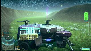 Driving a Sunderer Underwater in Planetside 2 [upl. by Anelrad539]