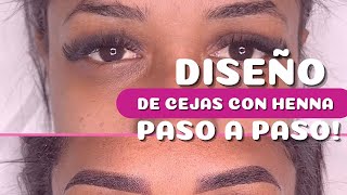 CEJAS CON HENNA PASO A PASO✅ [upl. by Atnuhs]