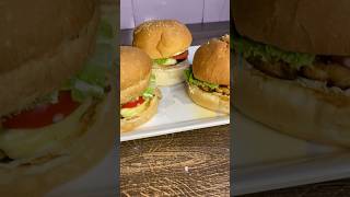 Homemade burgers 🍔 new food burger ytshorts youtubeshorts [upl. by Anilocin]