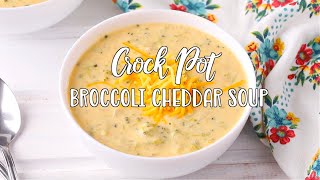 How to make Crock Pot Broccoli Cheddar Soup [upl. by Clower]