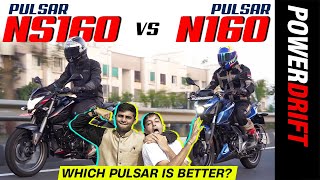 Pulsar NS160 vs Pulsar N160  The better Pulsar is  PowerDrift [upl. by Sirmons]