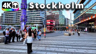 Stockholm  Sweden  August 2024  walking tour in 4k UHD 60fps [upl. by Leoj509]