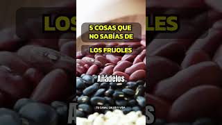 5 SORPRENDENTES BENEFICIOS DE LOS FRIJOLES NEGROS alimentosaludable frijoles [upl. by Levison]