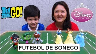 Canal do Gu   Jovens Titans x Princesas da Disney  Futebol de Bonecos [upl. by Roselin171]