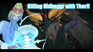 Killing Nidhoggr with Thor [upl. by Neelya]