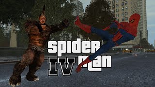 Spider Man IV MOD  Combate Com Rhino GTA IV [upl. by Zsa Zsa]