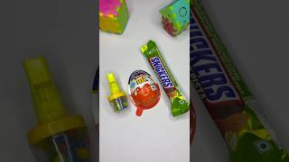 SNICKERS CHOCOLATE 🍫 WHISTLE GEMS IN KINDER JOY BOX shotrs youtubeshort [upl. by Trebleht618]