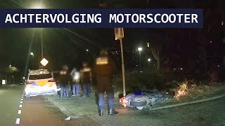 Politie  Valse kentekenplaat  Motorscooter  Achtervolging  Infra [upl. by Bradford]