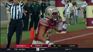 Seminole Moment Justin Motlow Becomes First Seminole Tribe Member to Score TD for FSU 2017 [upl. by Eliezer]