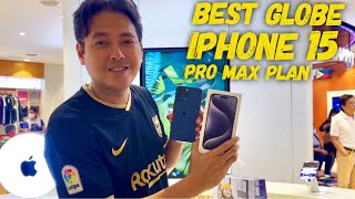 The Best Globe Iphone 15 Pro Max 1TB Plan Unboxing  Blue Titanium  Globe Store Glorietta Makati [upl. by Brunell331]