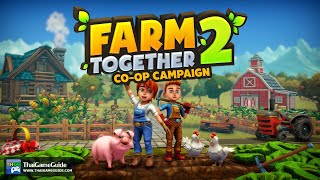 Coop Farming Simulation Sandbox PC  Farm Together 2  Split Screen Coop Campaign  First Gameplay [upl. by Assirolc]