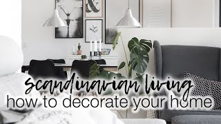 How to decorate your home  Scandinavian home decor with Desenio  AD [upl. by Suirtemed]