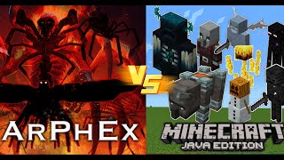 Minecraft Mob vs ARTHROPOD PHOBIA EXPANSIONS MOB BATTLE MOD [upl. by Magner529]