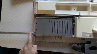 Inserting new needles into Brother KH260 knitting machine [upl. by Cecilio]