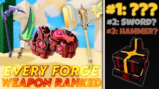 Rating All Forging Weapons in Roblox Bedwars [upl. by Carny693]