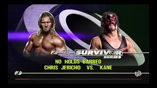 WWE CHRIS JERICHO VS KANE NO HOLDS BARRED MATCH [upl. by Anerev524]