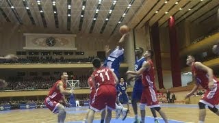 平壌で米朝バスケ親善試合 正恩氏誕生日、自ら観戦 Basketball game for N Korean leader [upl. by Aennil]