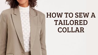 HOW TO SEW A LAPEL COLLAR EASY TUTORIAL FOR BEGINNER [upl. by Enrika888]