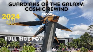 4K Guardians of the Galaxy Cosmic Rewind Full Ride POV  quotOne Way or Anotherquot EPCOT WDW 2024 [upl. by Alletneuq]