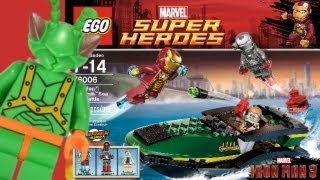 LEGO Iron Man 3 Extremis Sea Port Battle Review 76006 [upl. by Navy]