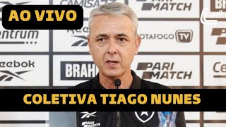 COLETIVA TIAGO NUNES AO VIVO DIRETO DO NILTON SANTOS  BOTAFOGO X PORTUGUESA  CAMPEONATO CARIOCA [upl. by Paula]