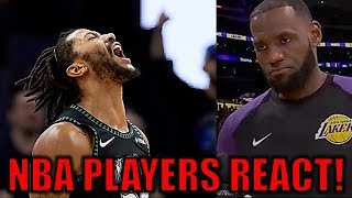 NBA PLAYERS REACT to Derrick Roses 50POINT GAME [upl. by Ardnuassac522]