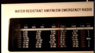 Eton FR350 Emergency radio on shortwave [upl. by Ahseket]