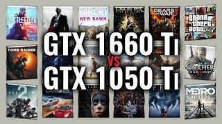 GTX 1660 Ti vs GTX 1050 Ti Benchmarks  Gaming Tests Review amp Comparison  53 tests [upl. by Oeak500]