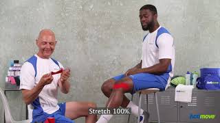 Kinesiology Taping for Runners Knee [upl. by Bearce]