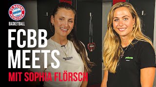 Sophia Flörsch zu Gast bei FCBB Meets  FC Bayern Basketball [upl. by Ilysa]