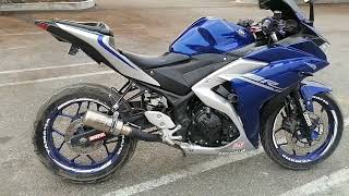 sonido de yamaha r3 con escape Sc project [upl. by Tabbi285]